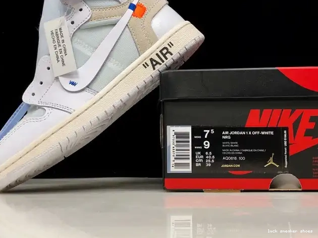 Rep LUCY Retro AQ0818-100 High Air Jordan 1 Off-White White 0615